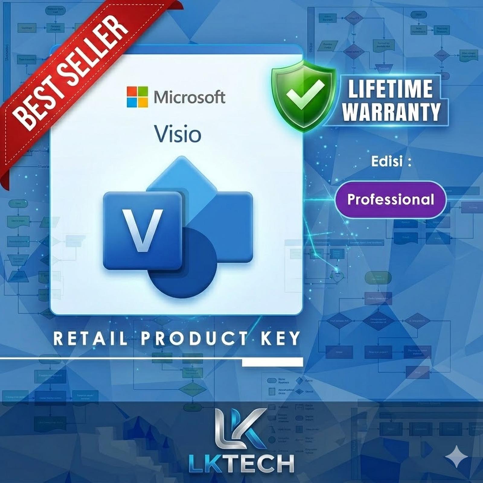 Microsoft  Visio Pro 2021 Professional Lifetime