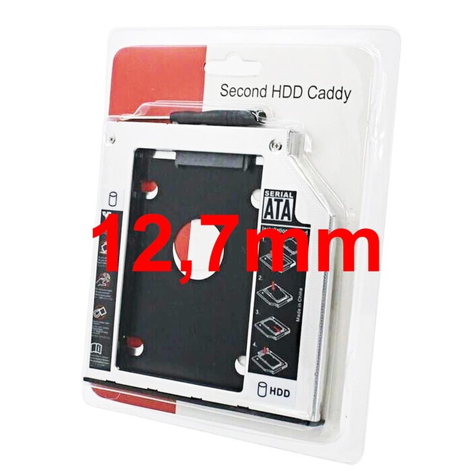 Caddy 12.7mm SSD HDD Laptop Caddy Slim 12.7mm SATA DVD Slot Hardisk Laptop