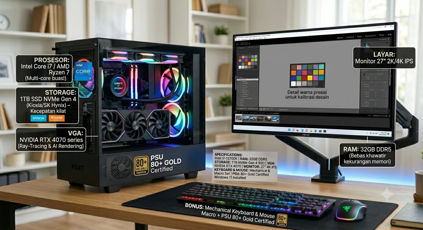 Paket Profesional Creator & Rendering (Monster Performa)